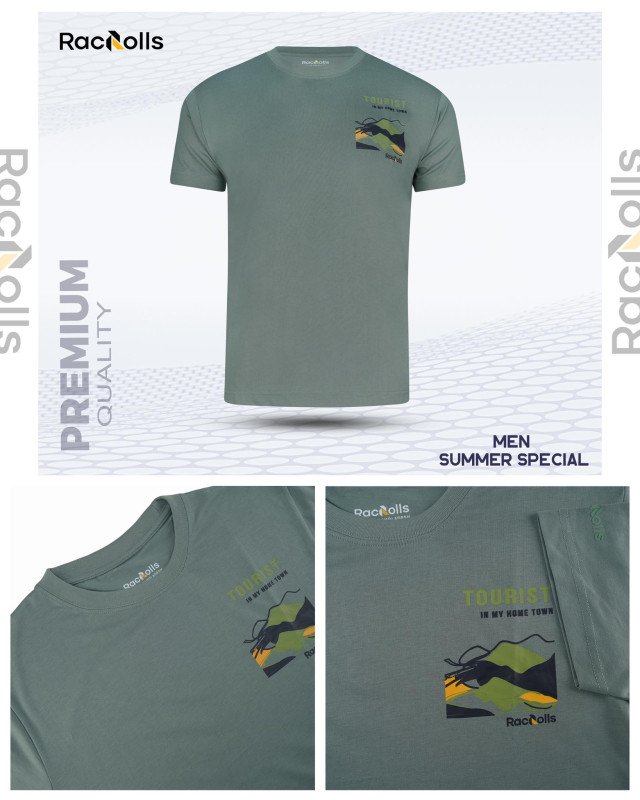 Olive Green Badge T-Shirt